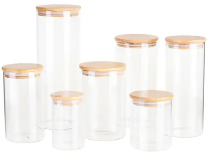 Jogo de Potes de Vidro