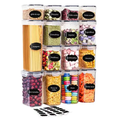 Kit 15 Potes Hermétricos